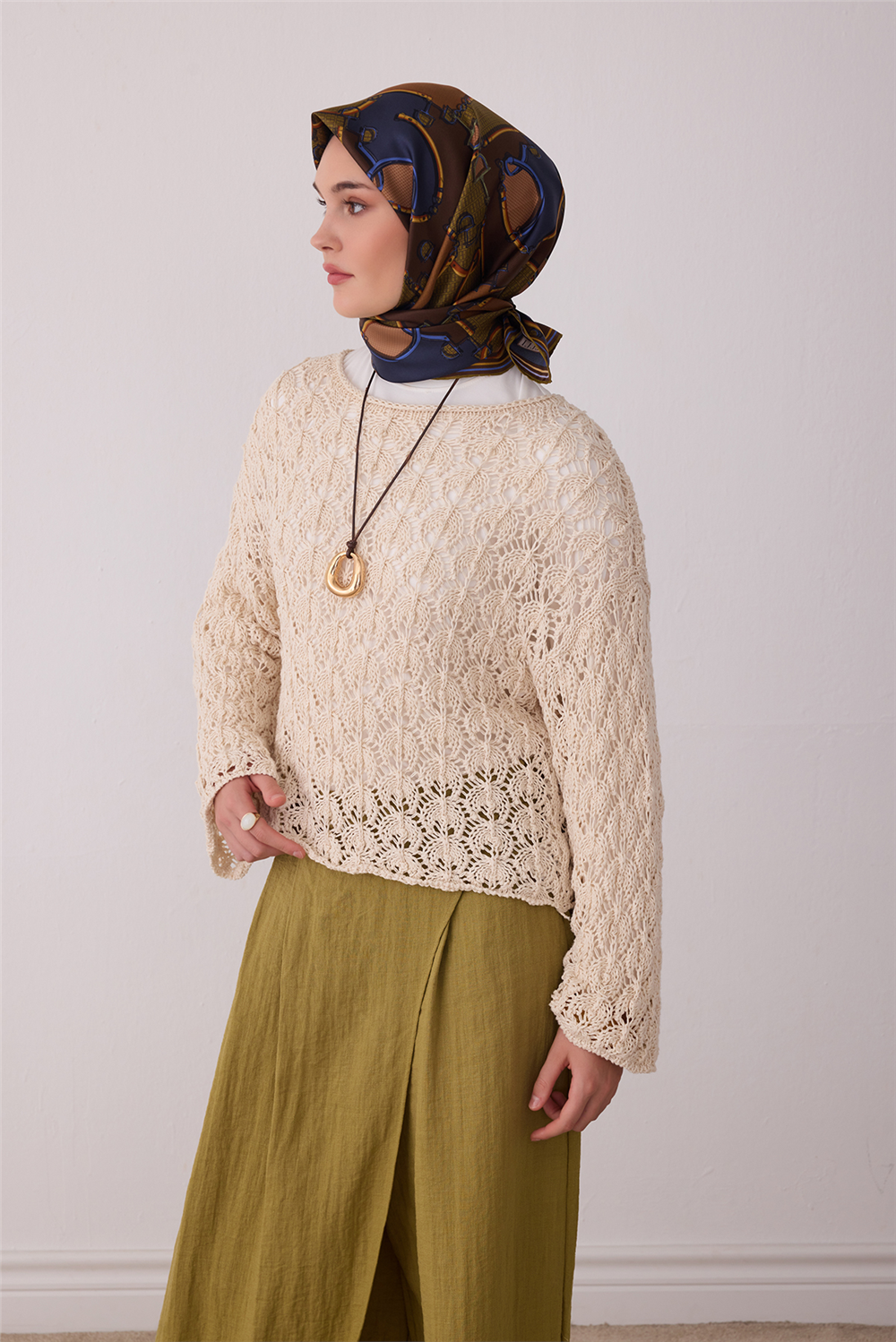 Belli 2026 - 2027 Sonbahar Kış Twill İpek Eşarp 4400D 81
