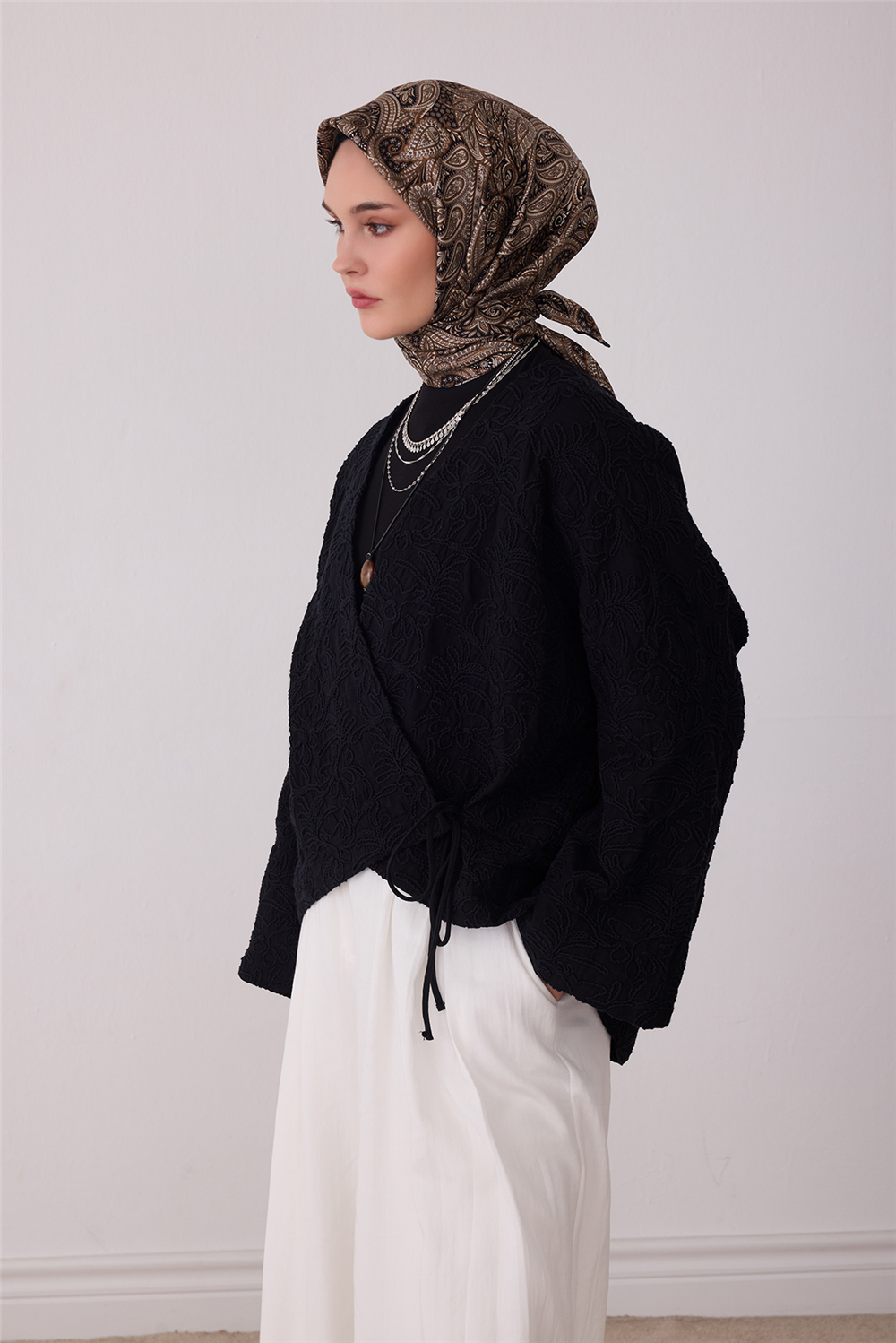 Belli 2026 - 2027 Sonbahar Kış Twill İpek Eşarp 4404D 01