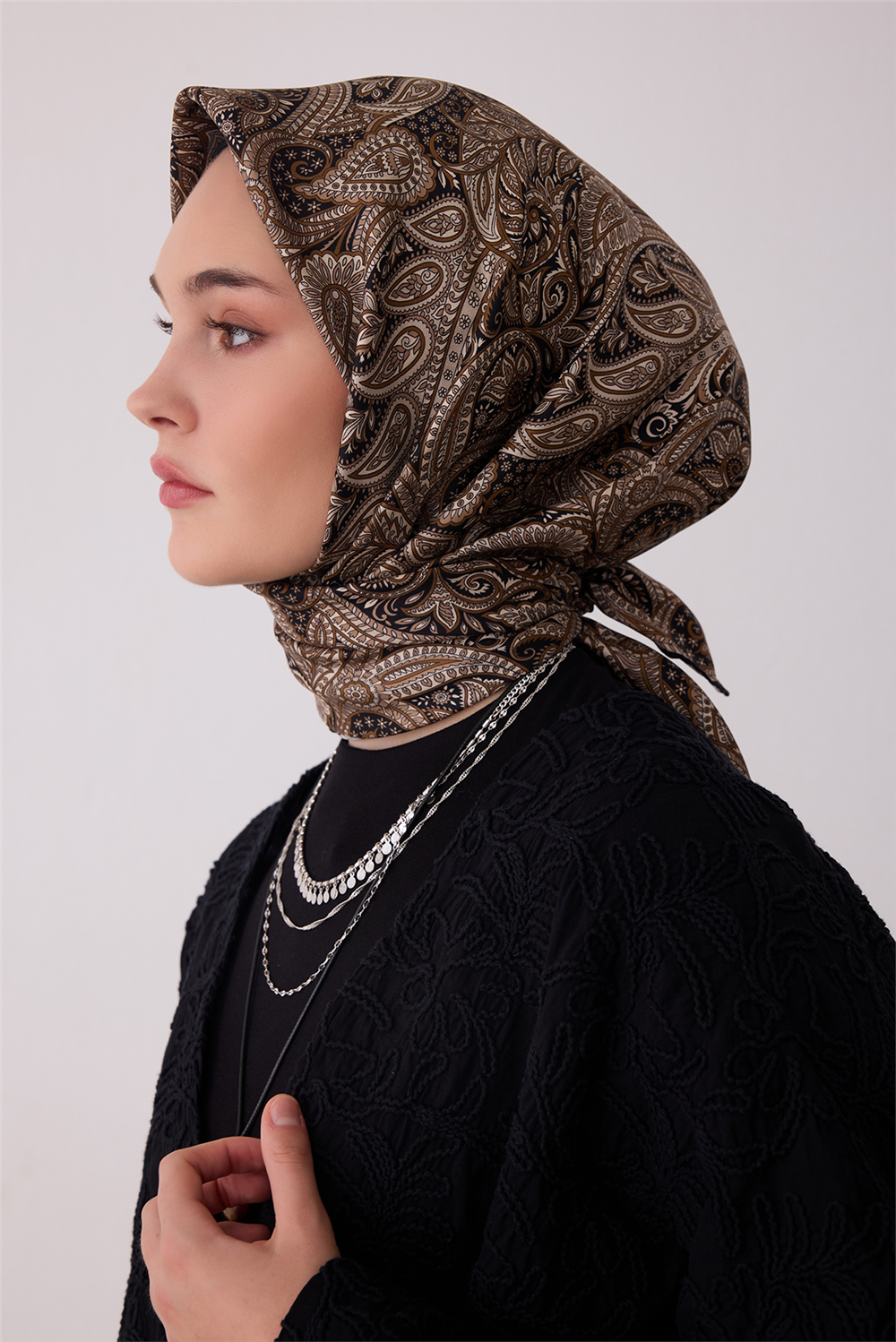 Belli 2026 - 2027 Sonbahar Kış Twill İpek Eşarp 4404D 01