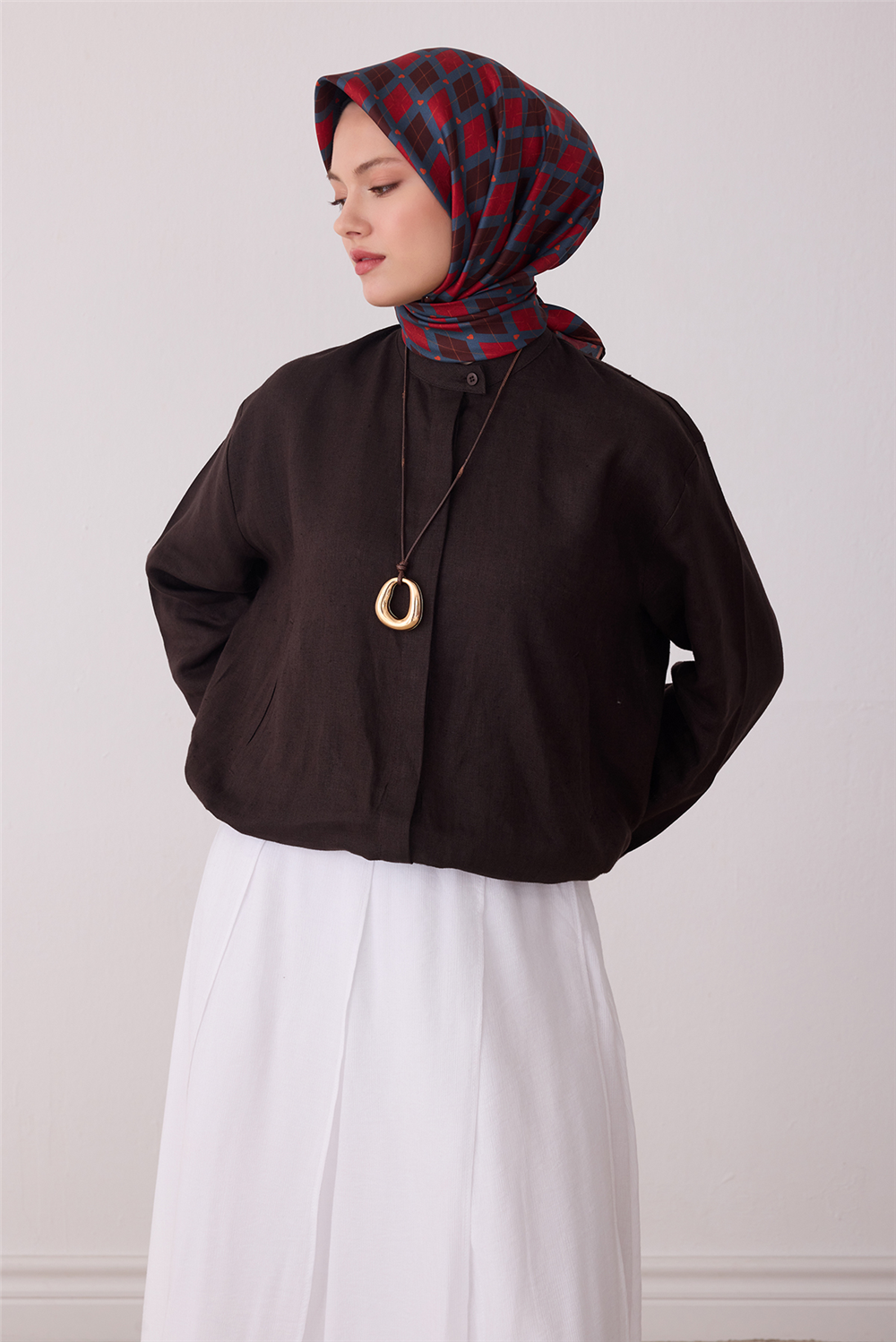 Belli 2026 - 2027 Sonbahar Kış Twill İpek Eşarp 4408D 02