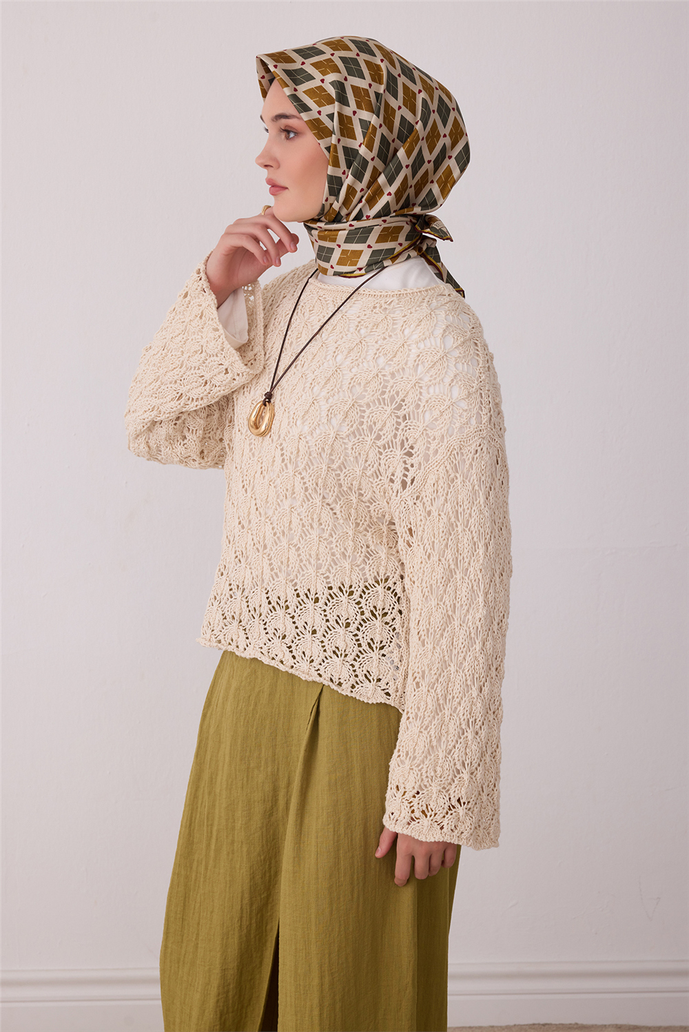 Belli 2026 - 2027 Sonbahar Kış Twill İpek Eşarp 4408D 04