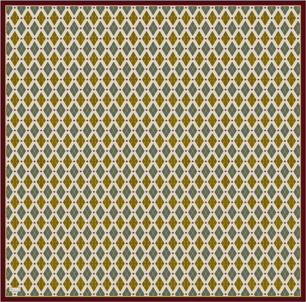 Belli 2026 - 2027 Sonbahar Kış Twill İpek Eşarp 4408D 04