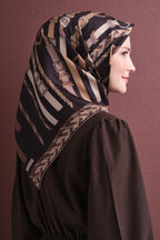 Armine Jakarlı İpek Eşarp 9607D 01 - Görsel 2