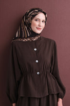 Armine Jakarlı İpek Eşarp 9607D 01 - Görsel 3