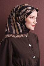 Armine Jakarlı İpek Eşarp 9607D 01 - Görsel 5