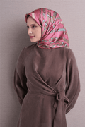 Armine Jakarlı İpek Eşarp 9607D 06 - Görsel 4