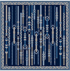 Armine Jakarlı İpek Eşarp 9607D 10 - Görsel 2