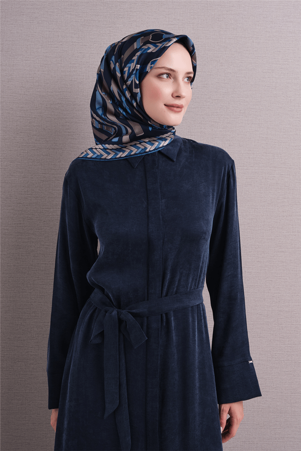 Armine Jakarlı İpek Eşarp 9607D 10 - Görsel 4