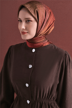 Armine Jakarlı İpek Eşarp 9647D 05 - Görsel 1
