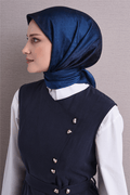 Armine Jakarlı İpek Eşarp 9647D 51 - Görsel 1