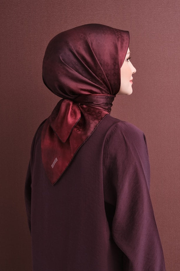 Armine Jakarlı İpek Eşarp 9647D 88 - Görsel 1