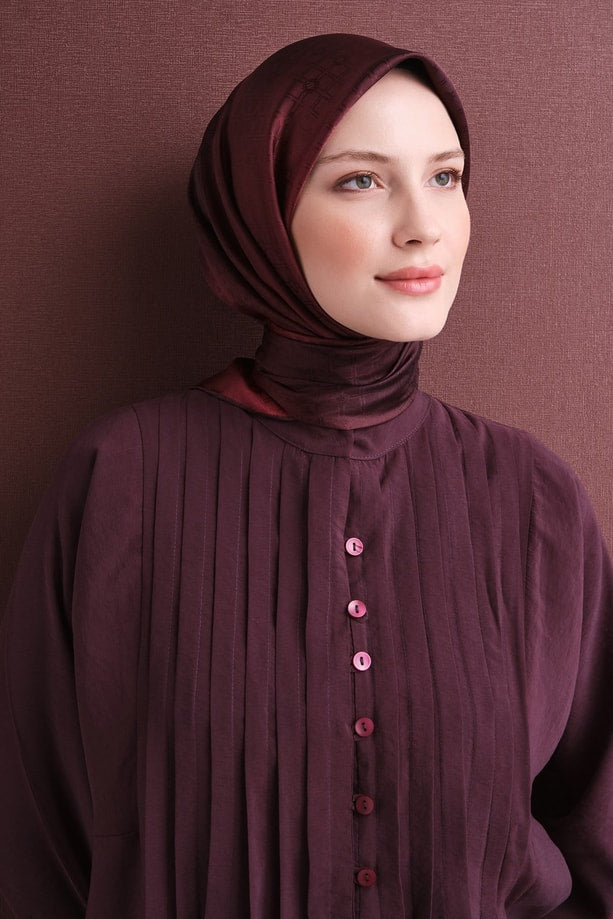 Armine Jakarlı İpek Eşarp 9647D 88 - Görsel 2
