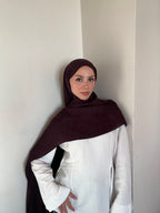 Harem Pırlanta Halka Şal Bordo