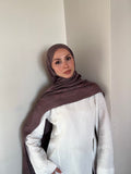 Harem Pırlanta Halka Şal Vizon