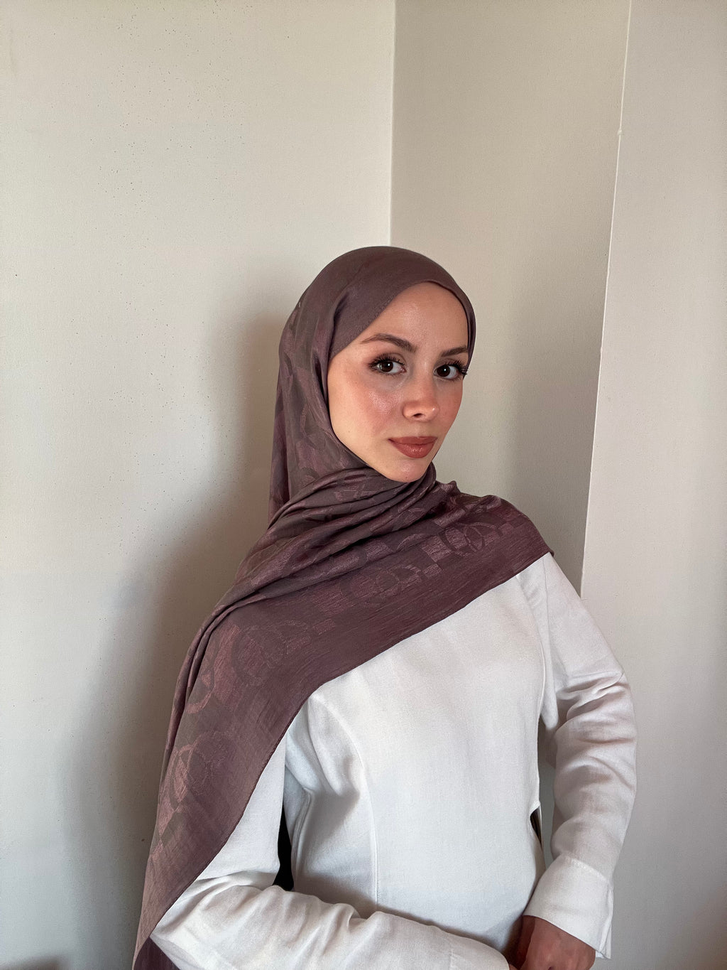 Harem Pırlanta Halka Şal Vizon