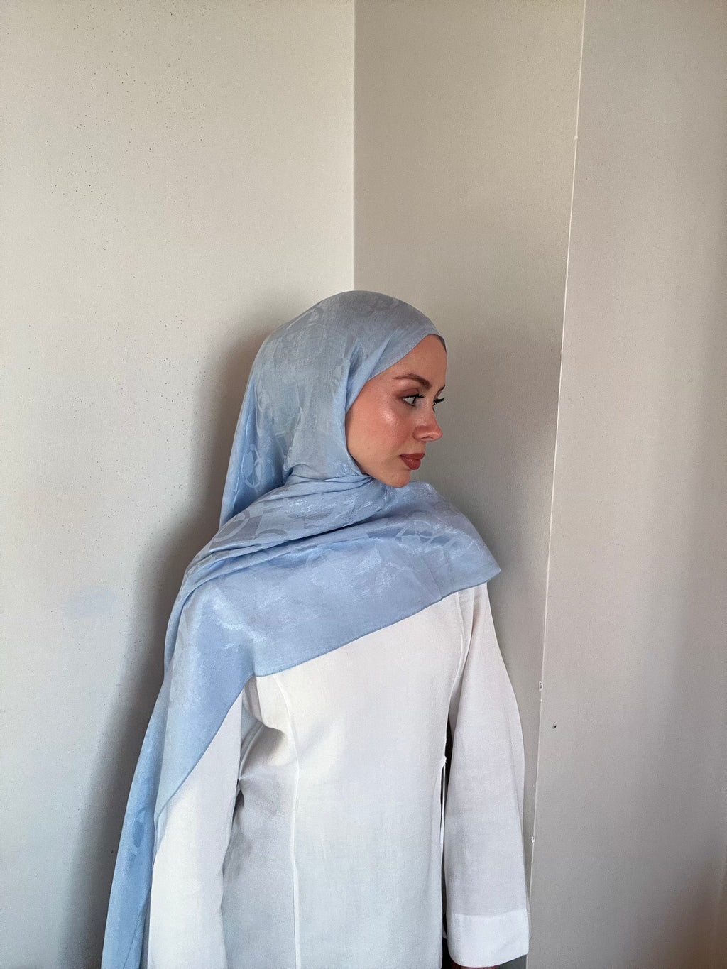 Harem Pırlanta Halka Şal Bebe Mavisi