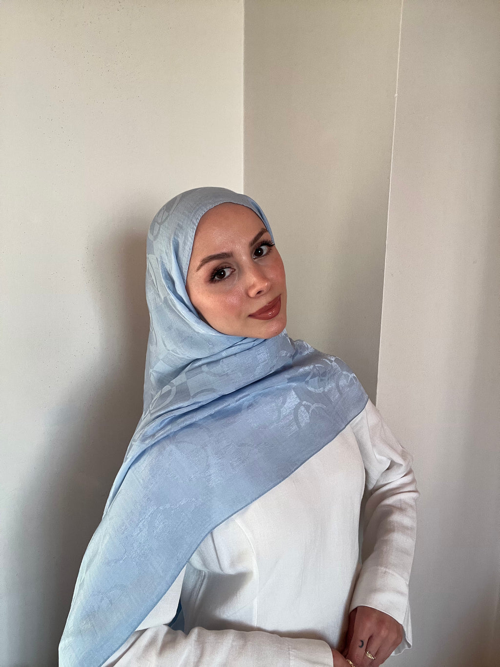 Harem Pırlanta Halka Şal Bebe Mavisi
