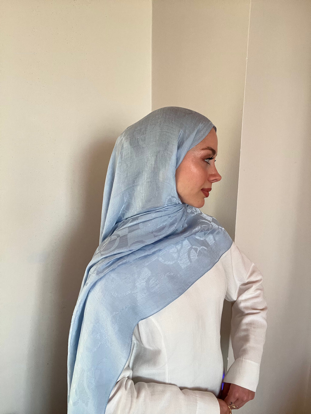 Harem Pırlanta Halka Şal Bebe Mavisi