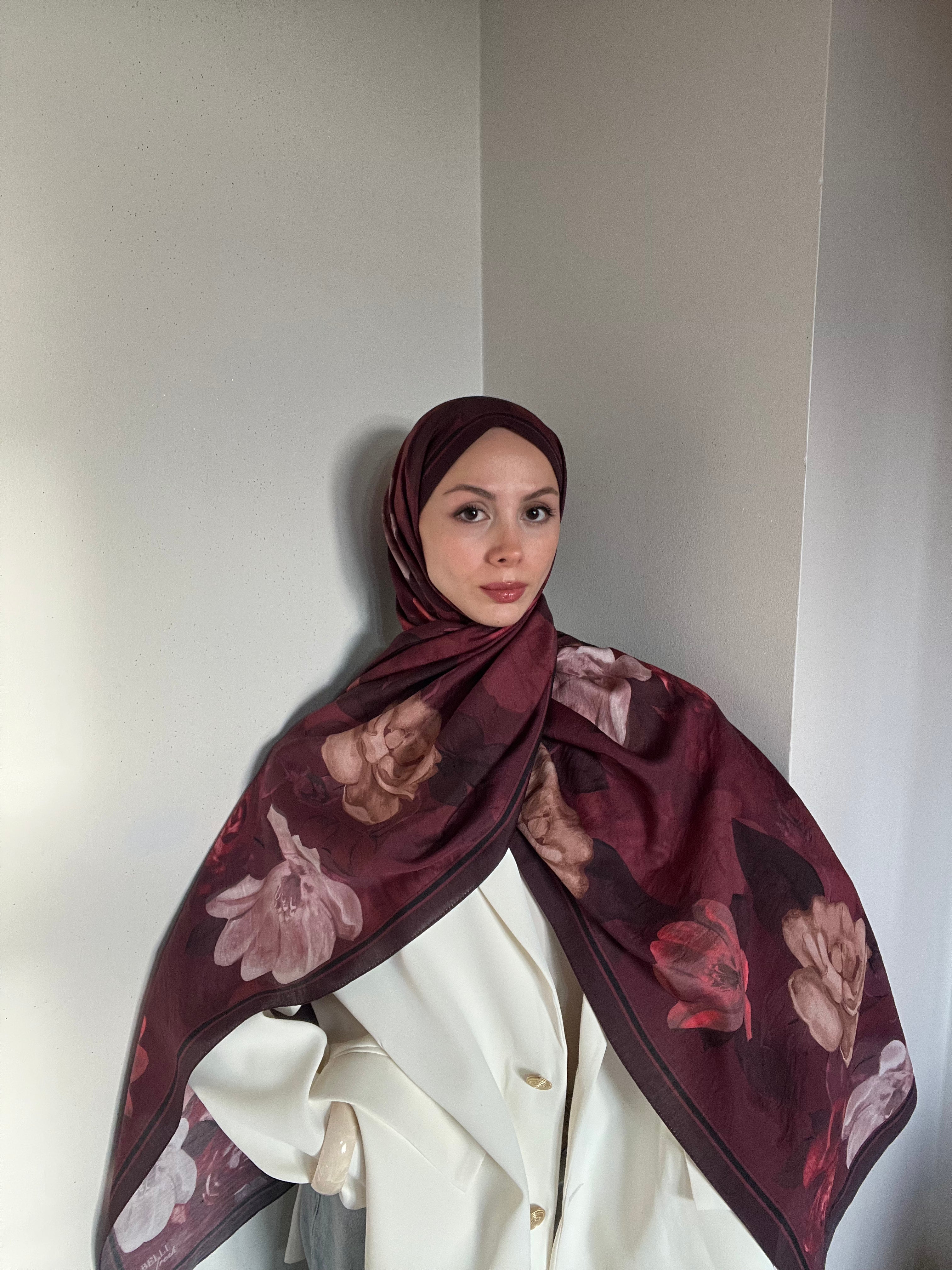Belli Fresh Lena Şal Bordo 4741