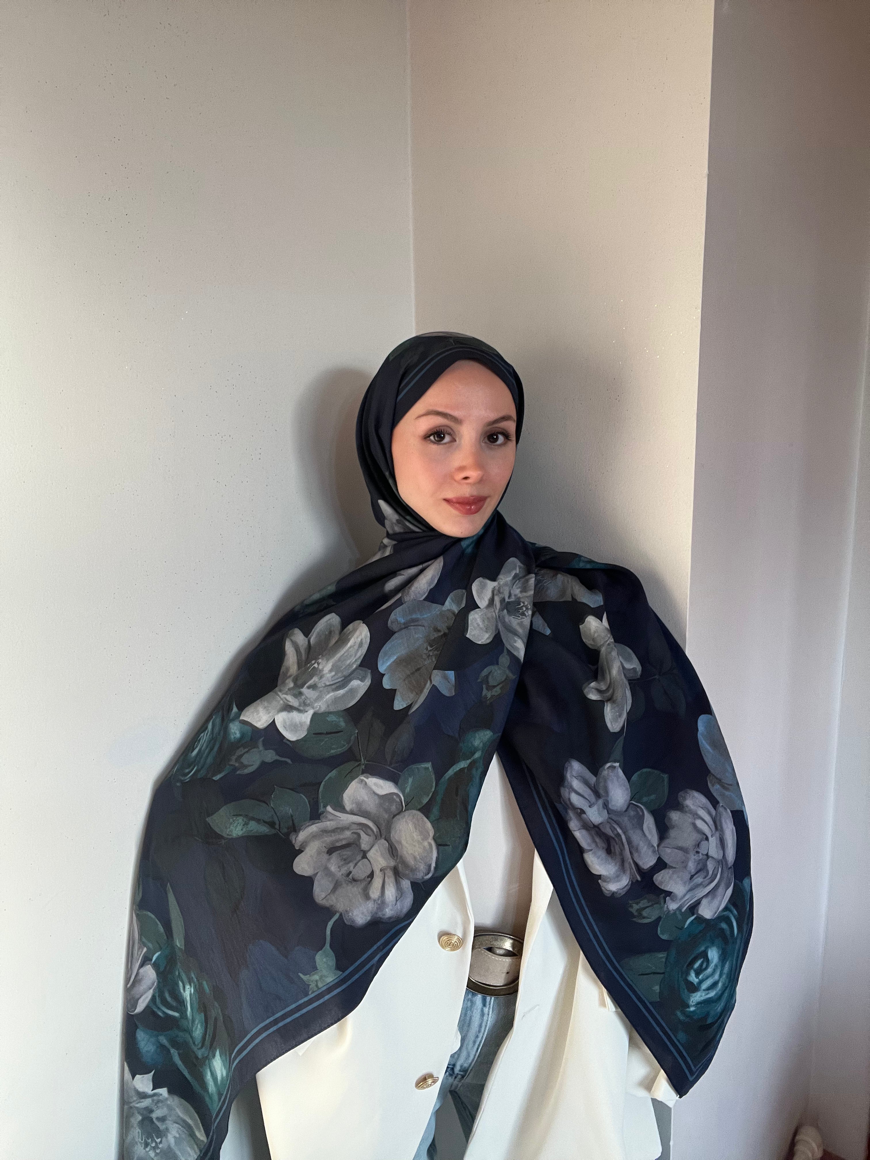Belli Fresh Lena Şal Lacivert 4741
