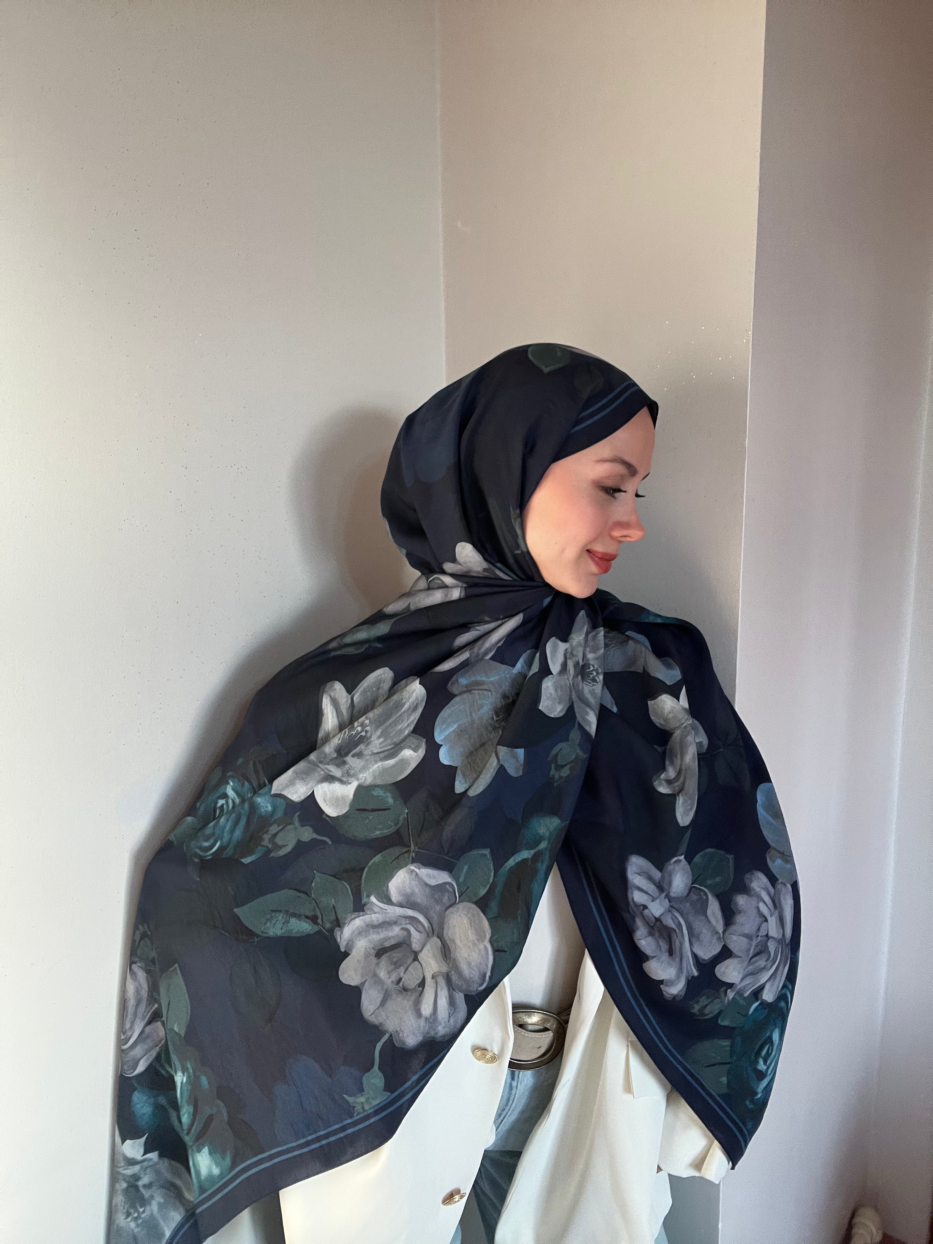 Belli Fresh Lena Şal Lacivert 4741