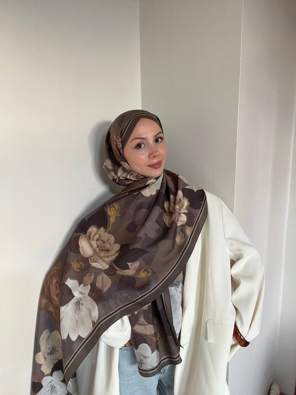 Belli Fresh Lena Şal Kahve 4741