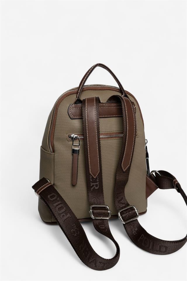SP901-M86 SİLVER POLO HAKİ KAHVE SIRT ÇANTASI