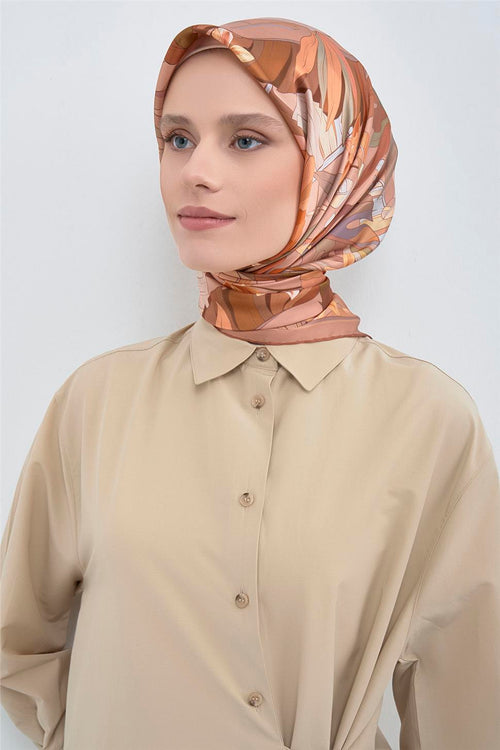 Armine 2026 İlkbahar Yaz Saf İpek Sura Eşarp 9500D 51