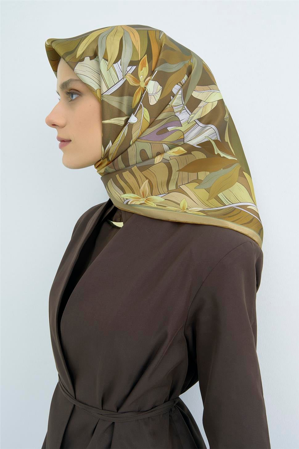 Armine 2026 İlkbahar Yaz Saf İpek Twill Eşarp 9500D 50
