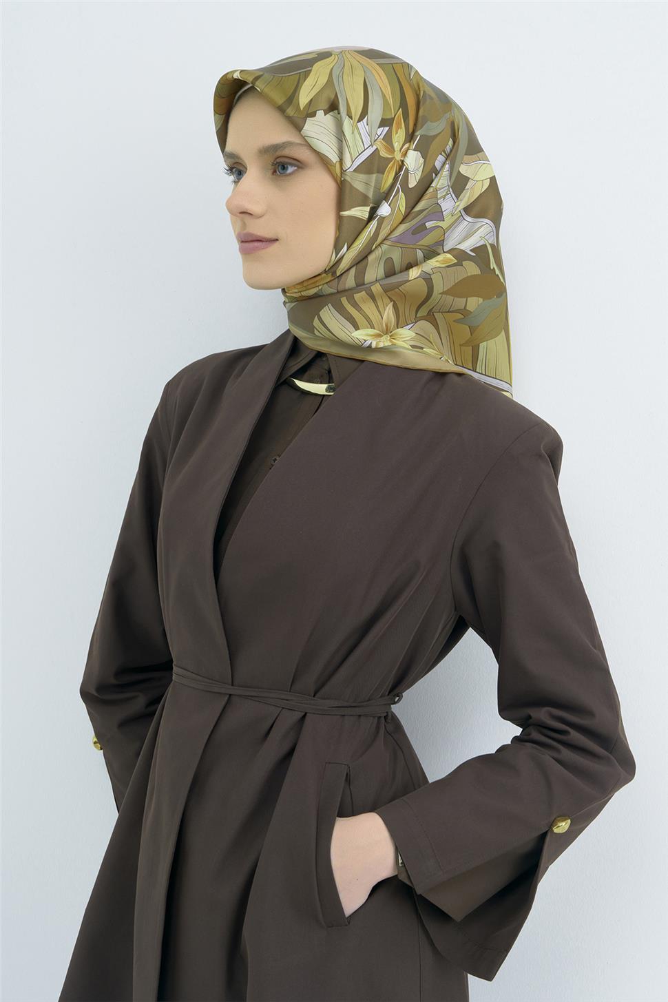 Armine 2026 İlkbahar Yaz Saf İpek Twill Eşarp 9500D 50