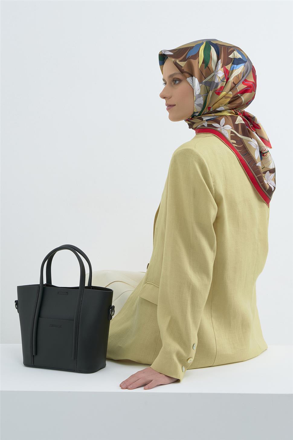 Armine 2026 İlkbahar Yaz Saf İpek Twill Eşarp 9500D 86