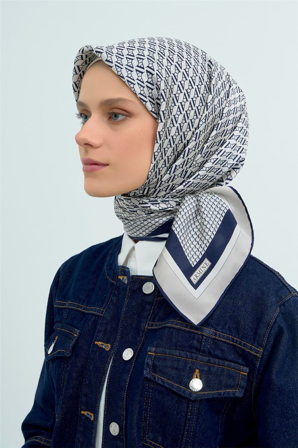 Armine 2026 İlkbahar Yaz Saf İpek Sura Eşarp 9502D 01