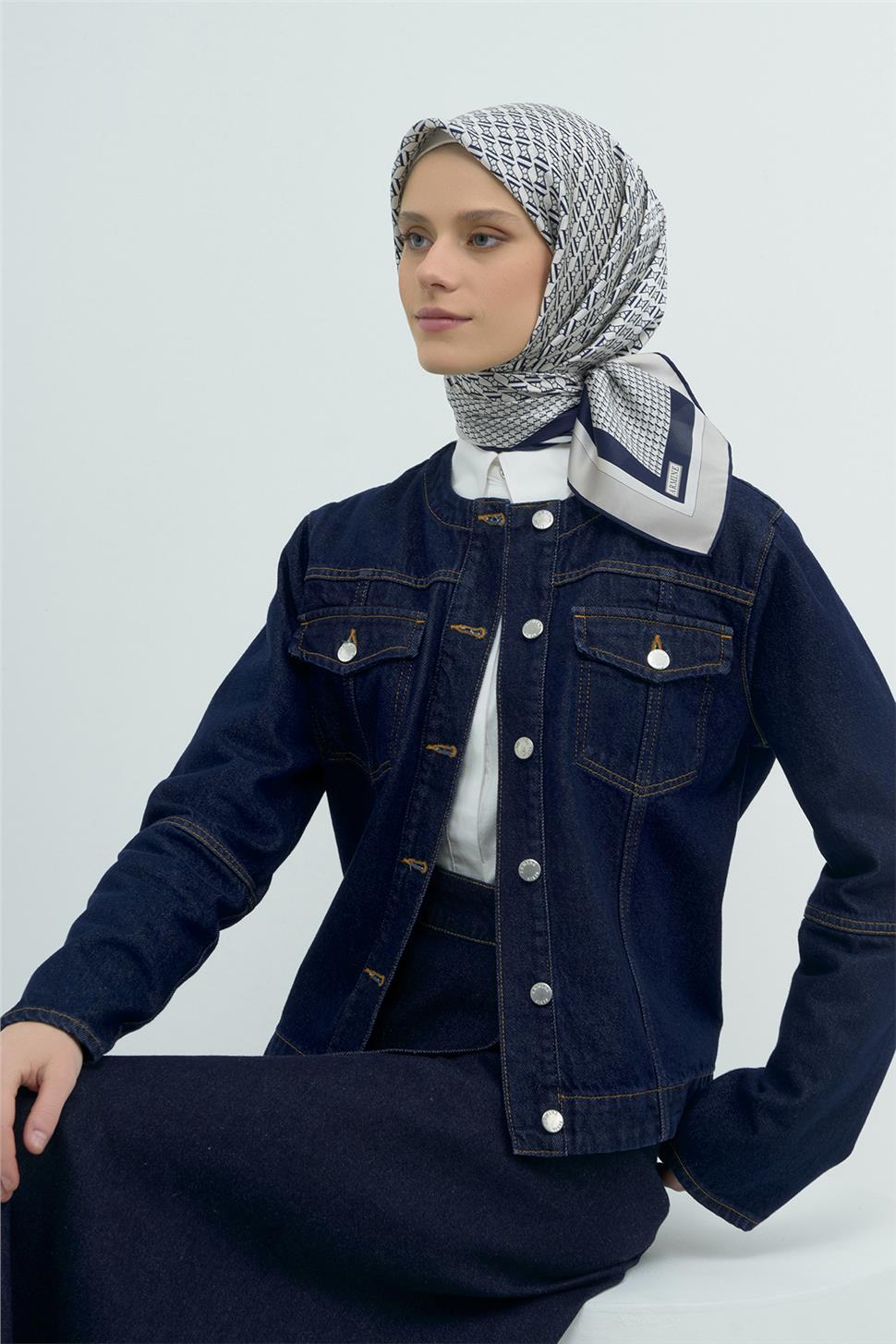 Armine 2026 İlkbahar Yaz Saf İpek Sura Eşarp 9502D 01