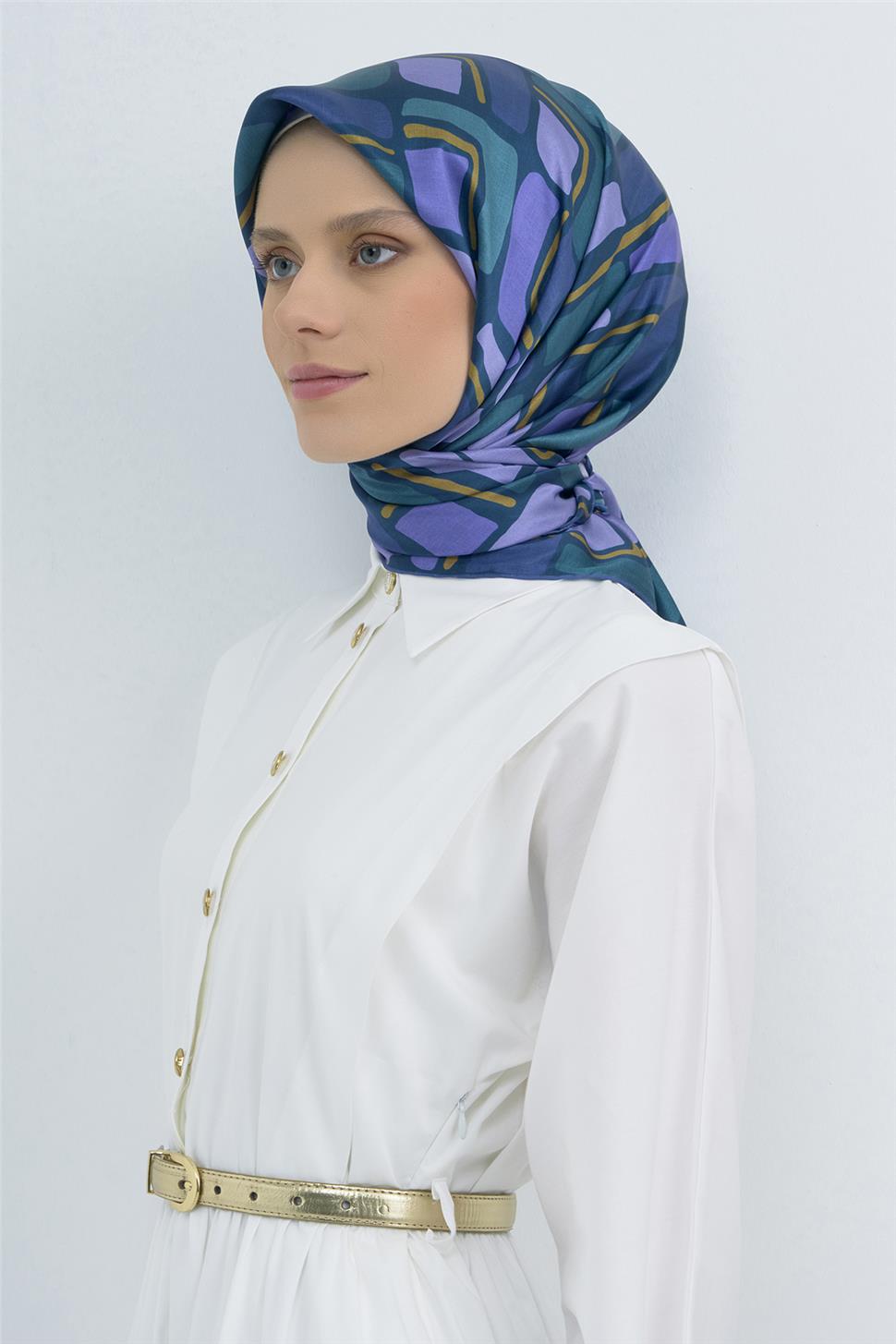 Armine 2026 İlkbahar Yaz Saf İpek Sura Eşarp 9504D 50