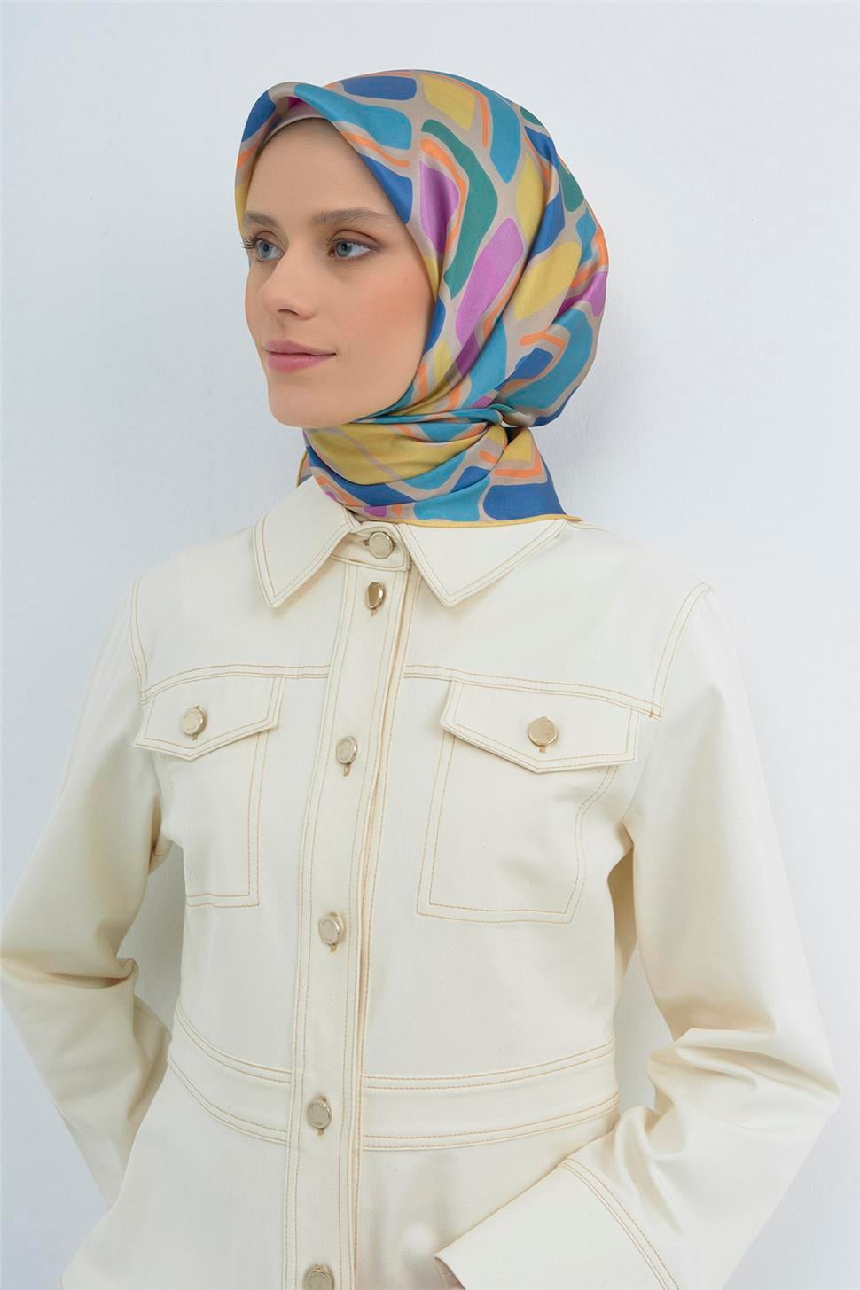 Armine 2026 İlkbahar Yaz Saf İpek Sura Eşarp 9504D 55