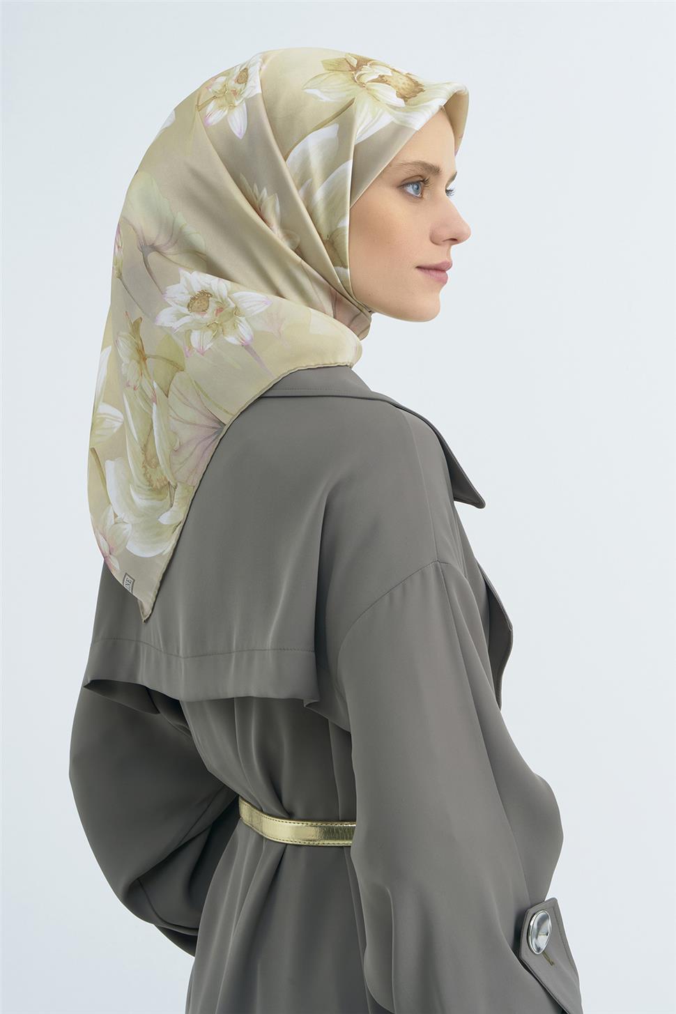 Armine 2026 İlkbahar Yaz Saf İpek Sura Eşarp 9505D 52