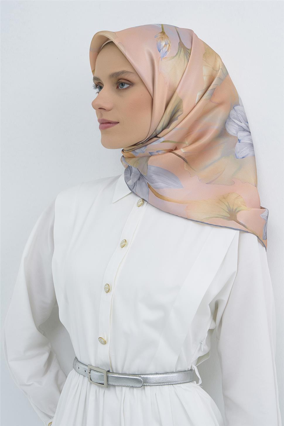 Armine 2026 İlkbahar Yaz Saf İpek Sura Eşarp 9505D 83