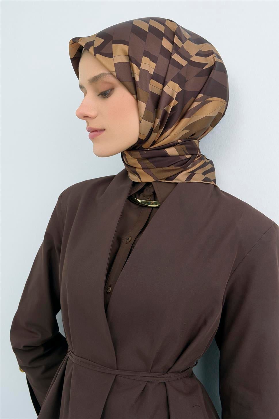 Armine 2026 İlkbahar Yaz Saf İpek Sura Eşarp 9507D 02