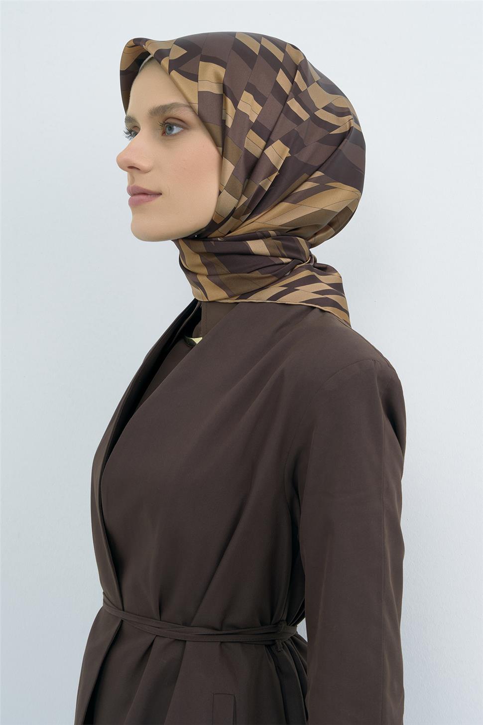 Armine 2026 İlkbahar Yaz Saf İpek Sura Eşarp 9507D 02
