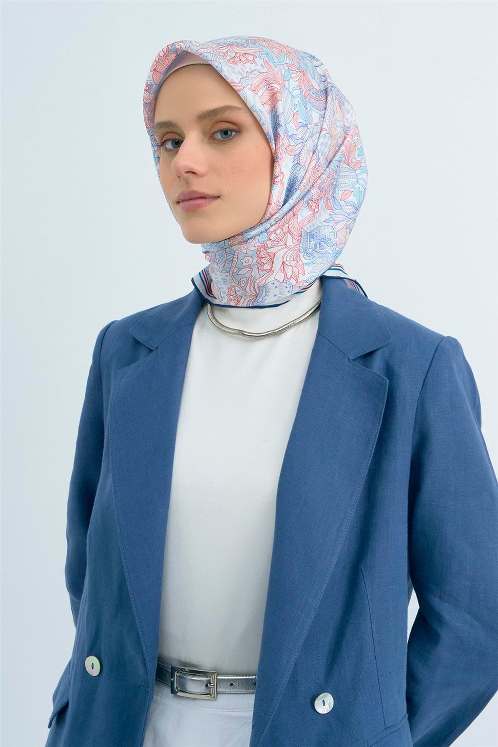 Armine 2026 İlkbahar Yaz Saf İpek Sura Eşarp 9508D 09