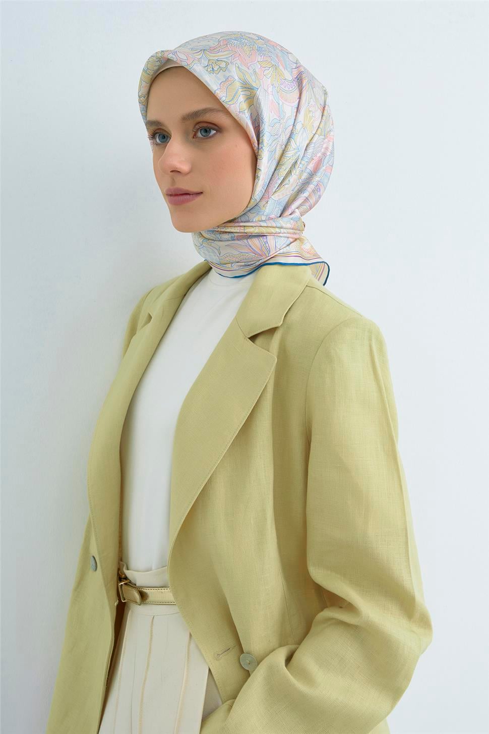 Armine 2026 İlkbahar Yaz Saf İpek Sura Eşarp 9508D 32