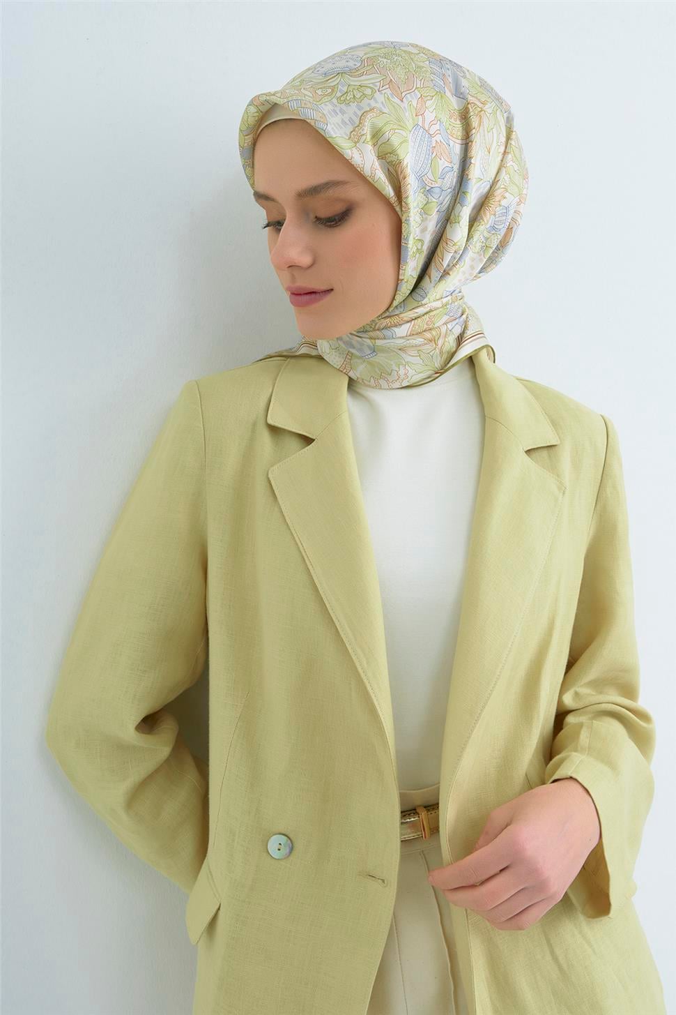 Armine 2026 İlkbahar Yaz Saf İpek Sura Eşarp 9508D 53