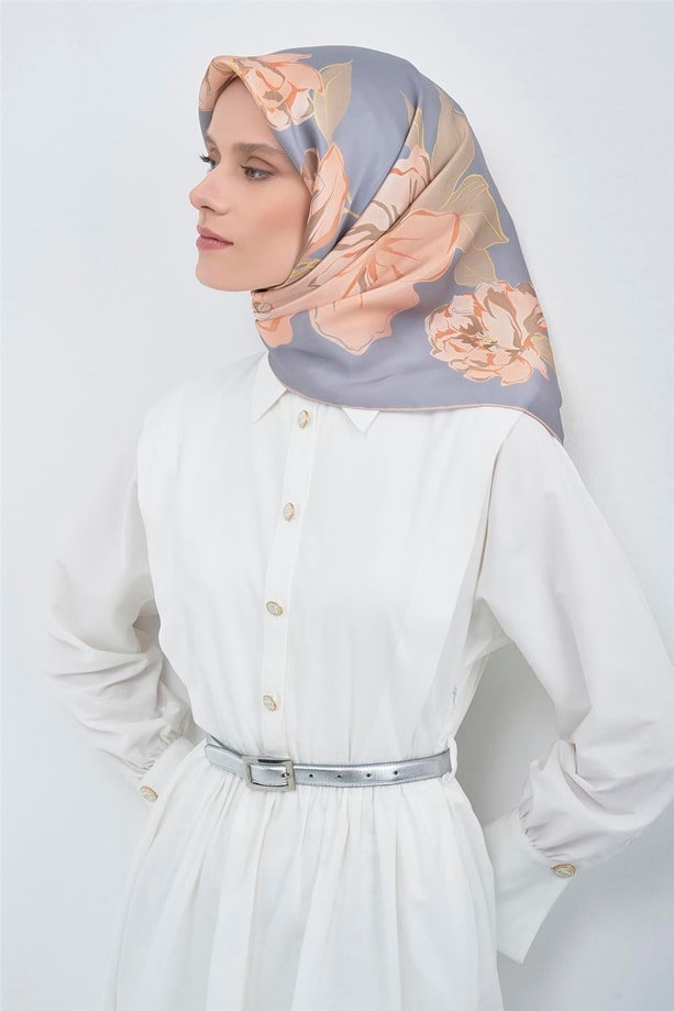 Armine Saf İpek Sura Eşarp 9509D 81