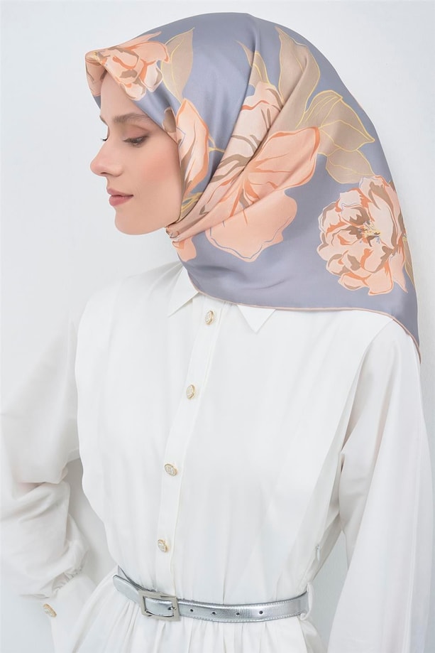 Armine Saf İpek Sura Eşarp 9509D 81