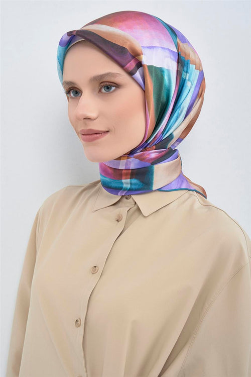 Armine 2026 İlkbahar Yaz Saf İpek Sura Eşarp 9510D 05