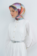 Armine 2026 İlkbahar Yaz Saf İpek Sura Eşarp 9510D 80