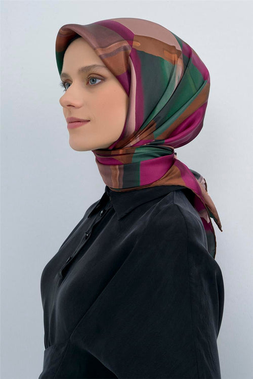 Armine 2026 İlkbahar Yaz Saf İpek Sura Eşarp 9510D 84
