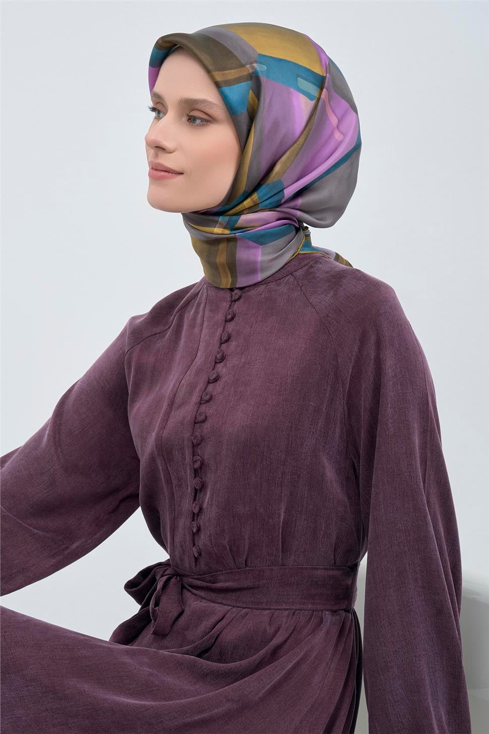 Armine 2026 İlkbahar Yaz Saf İpek Sura Eşarp 9510D 85