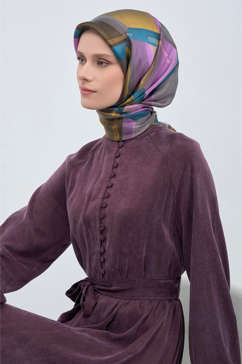 Armine 2026 İlkbahar Yaz Saf İpek Sura Eşarp 9510D 85