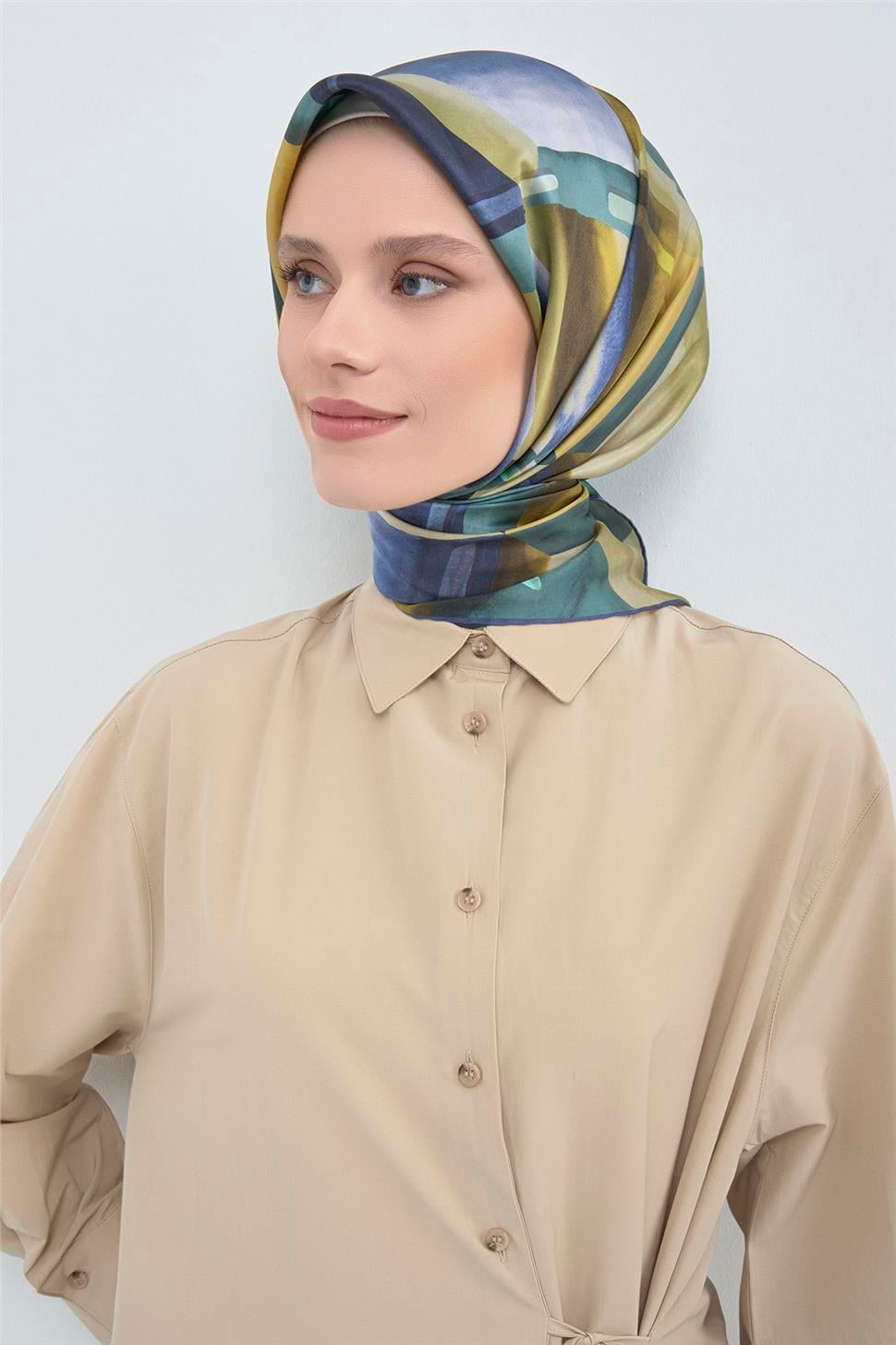Armine 2026 İlkbahar Yaz Saf İpek Sura Eşarp 9510D 81